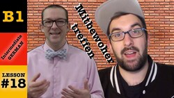 Rainer trifft seinen Mitbewohner - Intermediate German with Herr Antrim Lesson #18 Instructional Video