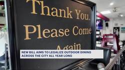 'Everybody deserves a chance.' New bill aims to legalize outdoor dining all year long News Clip