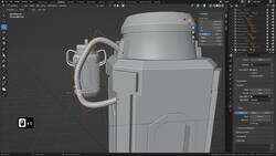 Blender Beginner’s Bootcamp - Lesson 76 - Creating Sci-Fi Handles Instructional Video