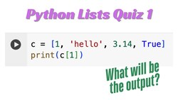 Python Lesson11 Lists: Quiz1 Instructional Video