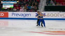 Fabbri and Ayer of Canada 9th after rhythm dance program News Clip