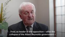 Bertie Ahern says people should be 'eternally grateful' for Tony Blair's role in securing Good Friday Agreement News Clip
