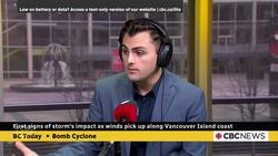 First signs of 'bomb cyclone' impact as winds pick up along Vancouver Island coast News Clip
