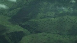 Flying Kenya to Juba, South Sudan Stock Footage