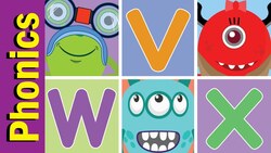 V W X Phonics Alphabet Chant for Children Instructional Video
