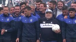 VOICED : Maradona desata devocion como nuevo entrenador de Gimnasia de Argentina News Clip