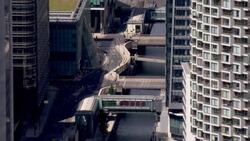 Aerial views of the Docklands News Clip