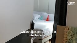 Art meets Voyeurism as Madrid hotel turns bedrooms into galleries News Clip