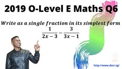 Zoom Class: E Maths O-Level 2019 Paper 1 - Question 6 Instructional Video