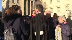 CLEAN : Marseille lawyers rally against pension reform News Clip