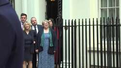 Ministers gather in Downing Street in anticipation of Liz Truss's farewell speech News Clip