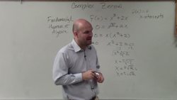 What does the fundamental theorem of algebra tell us about a polynomial Instructional Video