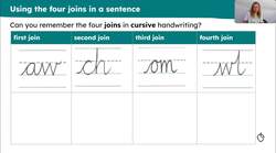 Reviewing sentences with all four joins, using lead-ins Instructional Video