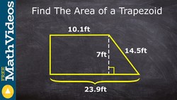 Learn to find the area of a trapezoid Instructional Video