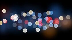 Night City Lights Bokeh Beautiful Backdrop Seamless. Looped 3d Animation of Colorful Blinking Lights in DOF Blur. Stock Footage