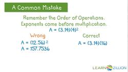 Finding the Area of a Circle Instructional Video