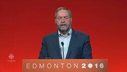 Tom Mulcair addresses NDP convention News Clip