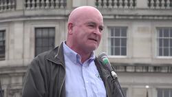 Striking NHS workers demonstrate in Trafalgar Square News Clip