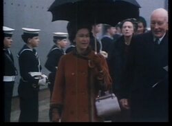 Centenary - Queen Elizabeth II launches the British Admiral oil tanker, 1965. Subclip 13 0 Stock Footage