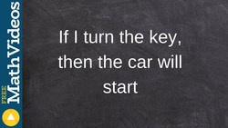 How to determine the parts of a conditional statement Instructional Video