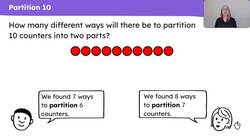 Partition the numbers 6 to 10 in different ways Instructional Video