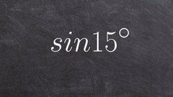 Find the exact value using difference formula of two angles with sine Instructional Video