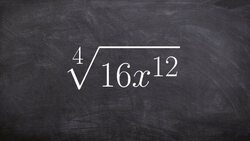 Simplifying a radical expression of fourth root by using linear factorization Instructional Video