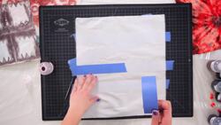 How to Create Tie Dye Patterns Using Tape Instructional Video