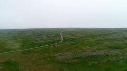 Tundra Mountain Aerial Landscape Stock Footage