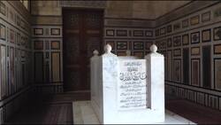 Egypt, Cairo - Al-Rifai Mosque - Grave of Farouk I Stock Footage