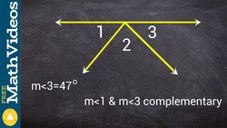 Solve for the missing angle using complementary and supplementary angles Instructional Video