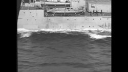 Naval cruiser USS Indianapolis on test run off Rockland, Maine, 1932 News Clip