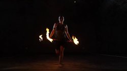 Fire dance. Fire performer. Stock Footage