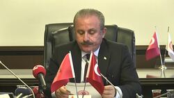 Turkish deputy speaker meets Albania's committee head Stock Footage