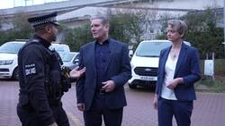 Keir Starmer and Yvette Cooper visit Milton Keynes Police Station News Clip