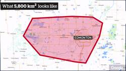 What does 5,800 sq km of forest fire represent across Canada? News Clip