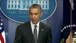 'Oh no, it's Trump': Obama News Clip