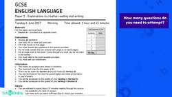 GCSE Secondary English Age 13-17 - Reading: Answering the Question - Explained Instructional Video