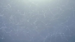 Abstract Futuristic Geometric Plexus Digital network of blue dot and white lines, dots, Triangles and node. Computer Network Data, Big Data, Connection Technology Seamless Loop Background Stock Footage