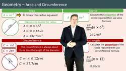Calculating Area and Circumference of Circles Instructional Video