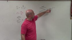 Determine the infinite sum of a geometric series Instructional Video