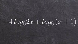 Condensing logarithmic expressions Instructional Video