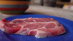 Salting a steak - Stock Video Stock Footage