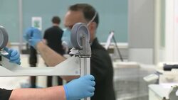 Ventilator trollies being assembled at McLaren News Clip