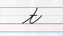 Lowercase Cursive Letter t Instructional Video