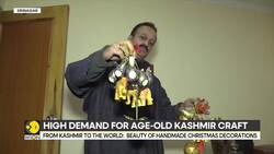 India: Kashmir's Paper Mâché Artisans Create Christmas Decorations News Clip