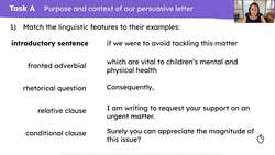 Planning the introduction of a persuasive letter, using inspiration from a text Instructional Video