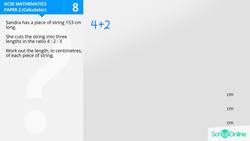 GCSE Secondary Maths Age 13-17 - Ratio, Proportion & Rates of Change: Ratio - Explained Instructional Video