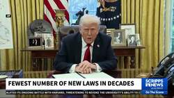 Trump's first 100 days: Record number of executive orders but few new laws News Clip