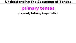 Subjunctive and the Sequence of Tenses in Italian: Concordanza dei Tempi Instructional Video
